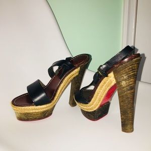 Christian Louboutin Espadrilles Heels Size 37